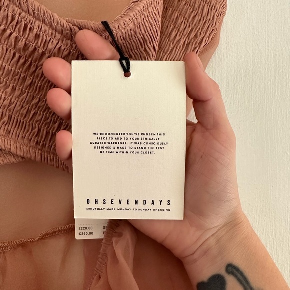 OHSEVENDAYS TIERED SHEER MIDI DRESS - size XS - Picture 5 of 7